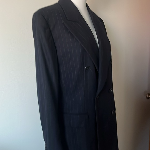 Burburrys men’s Wool Cashmere Double Breasted Jacket Size 48 - Picture 3 of 15